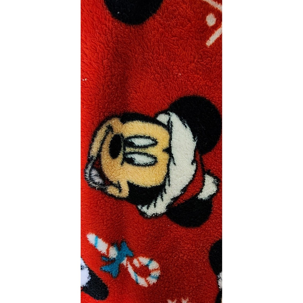 Disney Mickey Mouse Pajama Set Womens Size Medium (8-10) Red Christmas Pjs - Picture 4 of 7